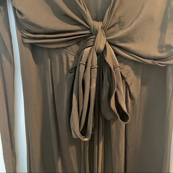 Dress mesh (no transparent) brown L elastan Biscotte - Picture 3 of 6